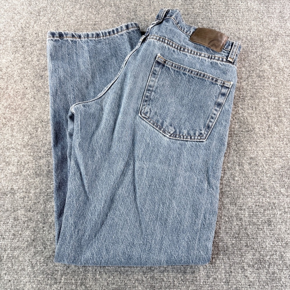 Magellan Outdoors Mens Blue Denim Jeans Straight Leg 1034MAGMW 32x32